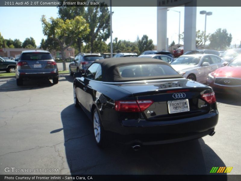 Brilliant Black / Black 2011 Audi A5 2.0T Convertible