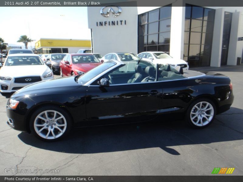 Brilliant Black / Black 2011 Audi A5 2.0T Convertible