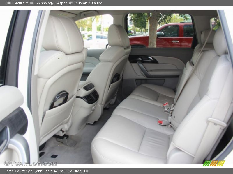 Aspen White Pearl / Taupe 2009 Acura MDX Technology