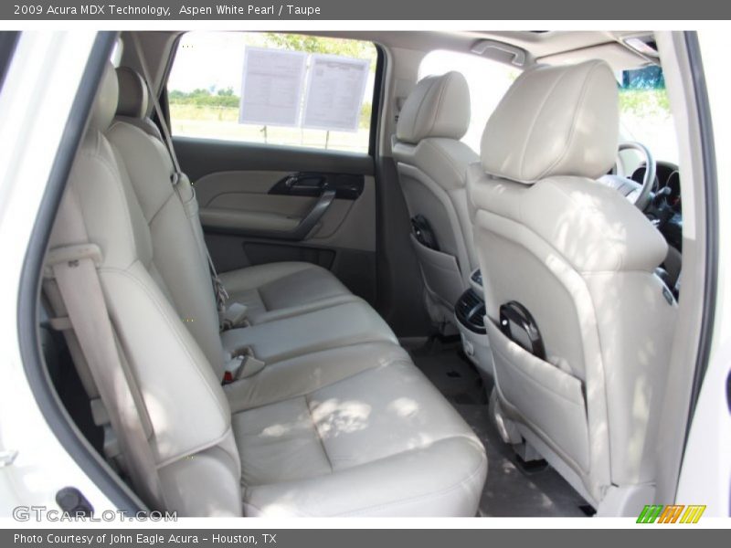 Aspen White Pearl / Taupe 2009 Acura MDX Technology