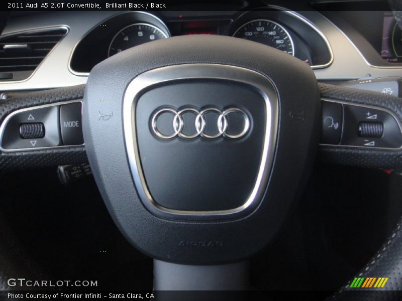 Brilliant Black / Black 2011 Audi A5 2.0T Convertible
