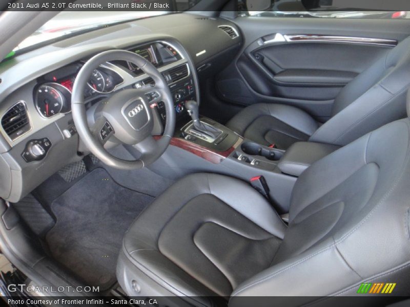 Black Interior - 2011 A5 2.0T Convertible 