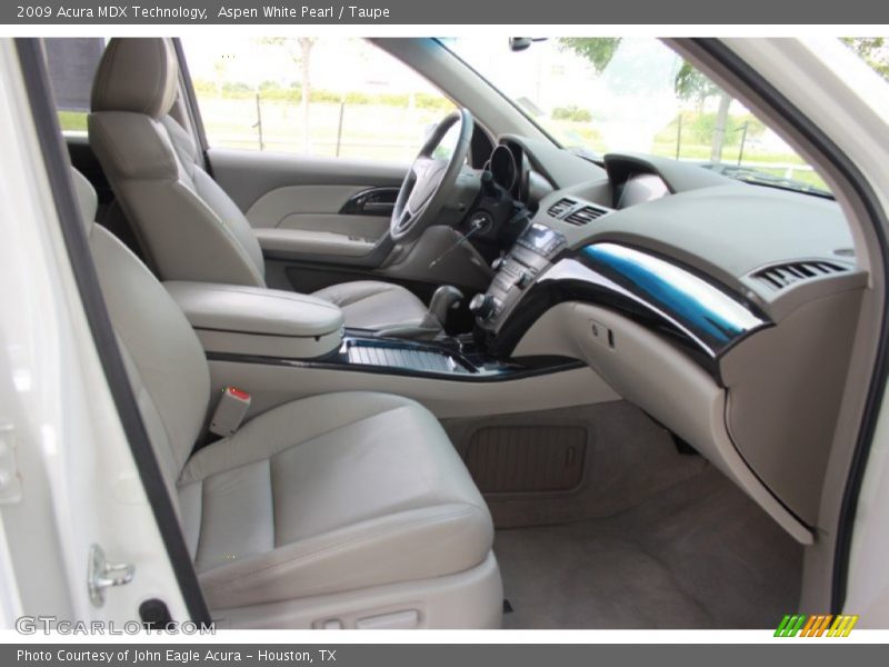 Aspen White Pearl / Taupe 2009 Acura MDX Technology