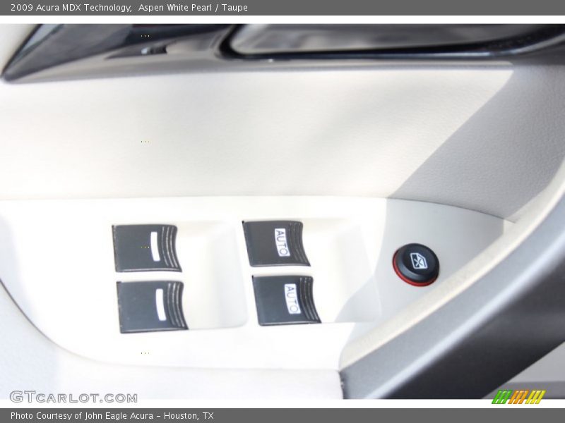 Aspen White Pearl / Taupe 2009 Acura MDX Technology