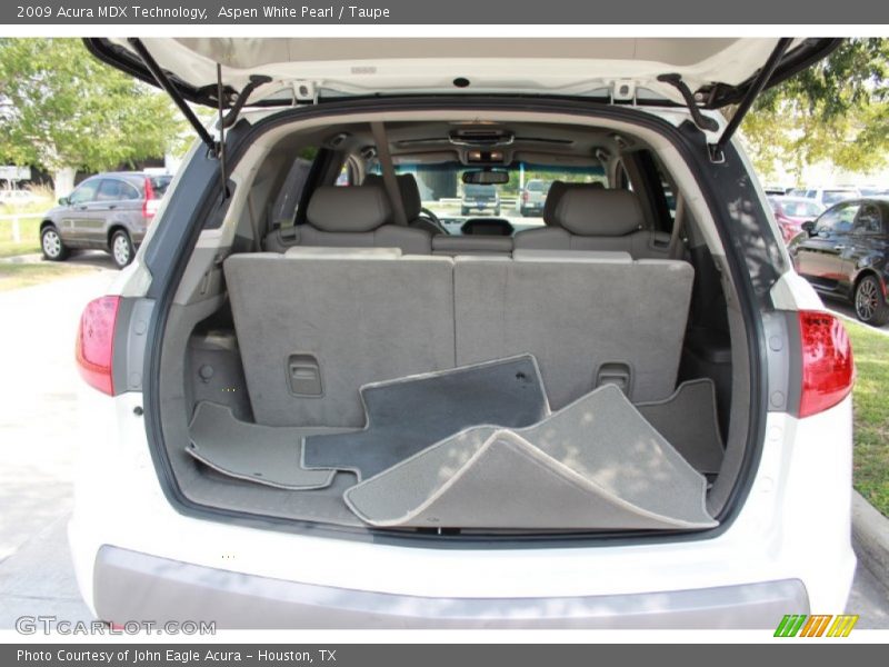 Aspen White Pearl / Taupe 2009 Acura MDX Technology