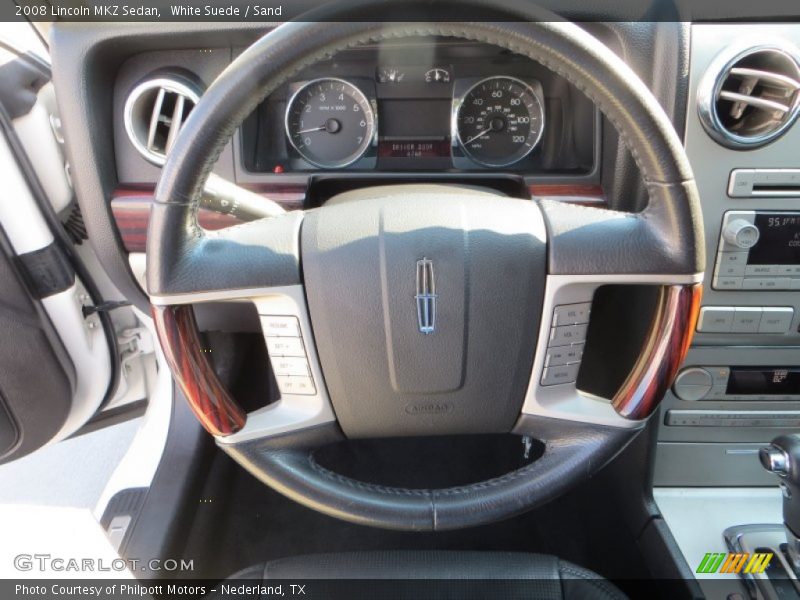 White Suede / Sand 2008 Lincoln MKZ Sedan