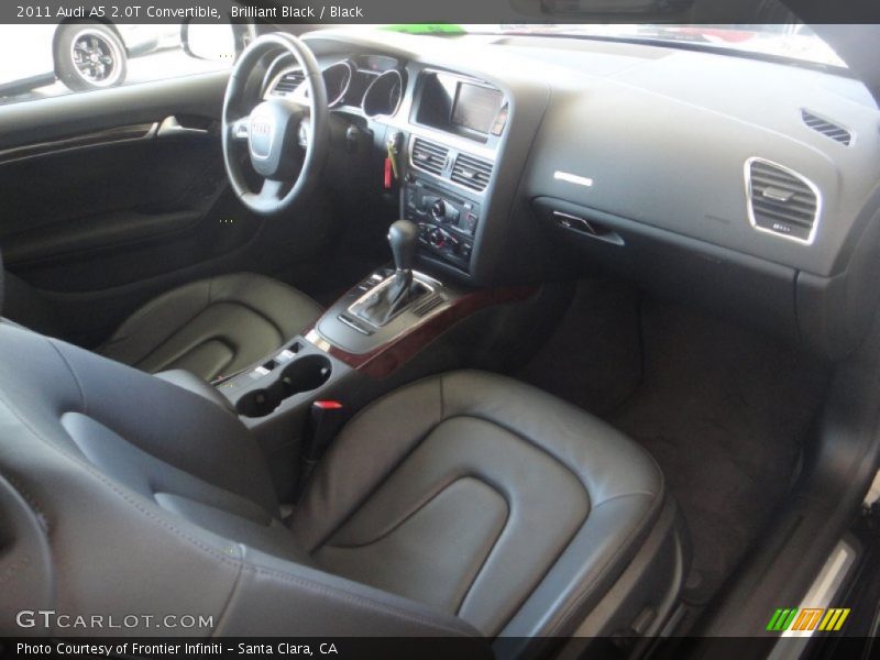 Brilliant Black / Black 2011 Audi A5 2.0T Convertible