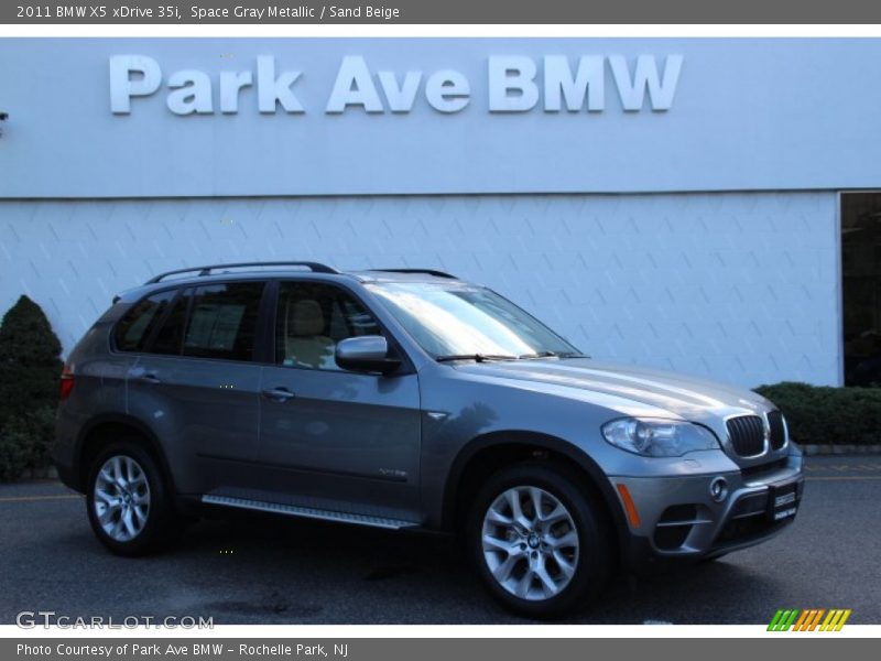 Space Gray Metallic / Sand Beige 2011 BMW X5 xDrive 35i