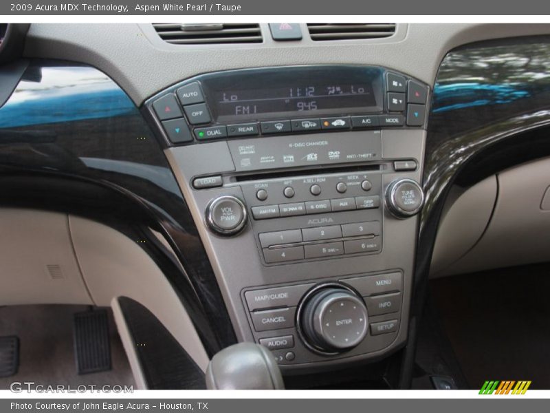 Aspen White Pearl / Taupe 2009 Acura MDX Technology