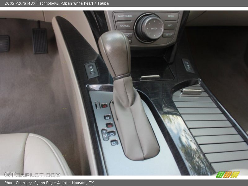 Aspen White Pearl / Taupe 2009 Acura MDX Technology