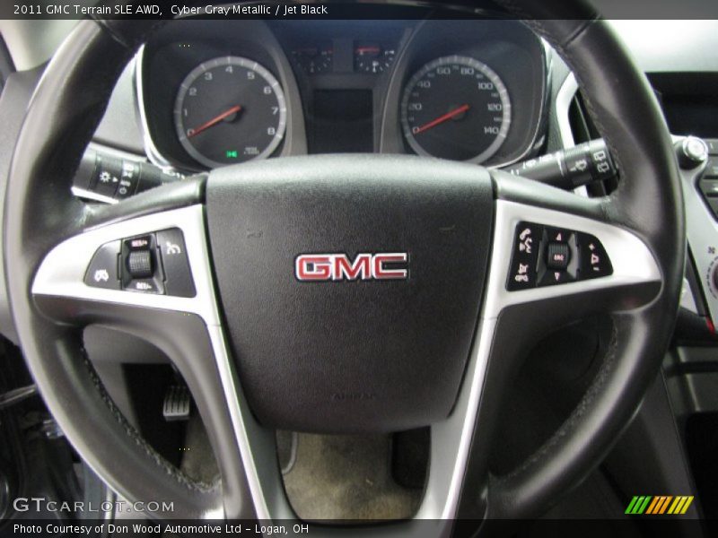 Cyber Gray Metallic / Jet Black 2011 GMC Terrain SLE AWD