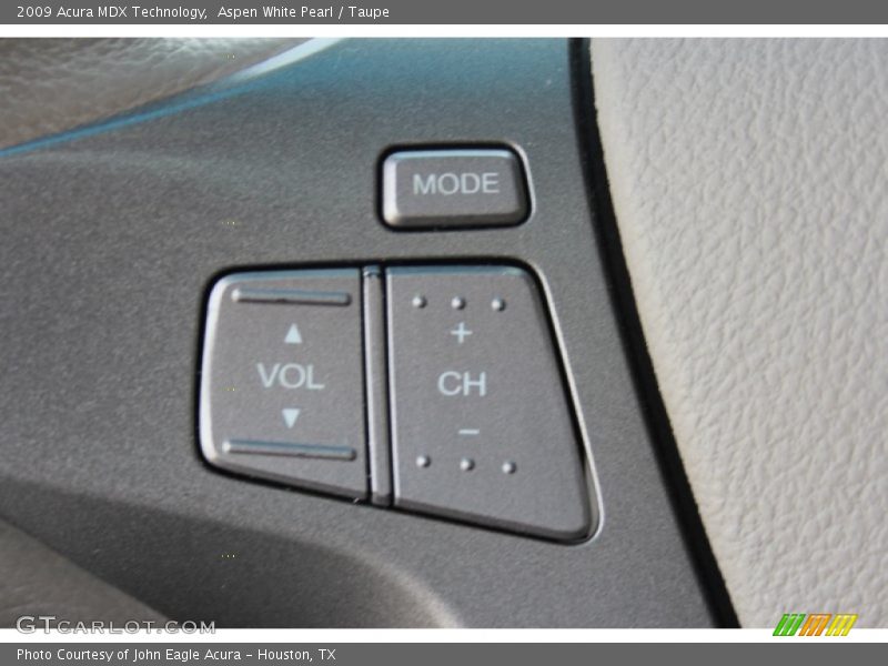 Aspen White Pearl / Taupe 2009 Acura MDX Technology