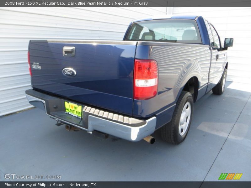 Dark Blue Pearl Metallic / Medium Flint Grey 2008 Ford F150 XL Regular Cab