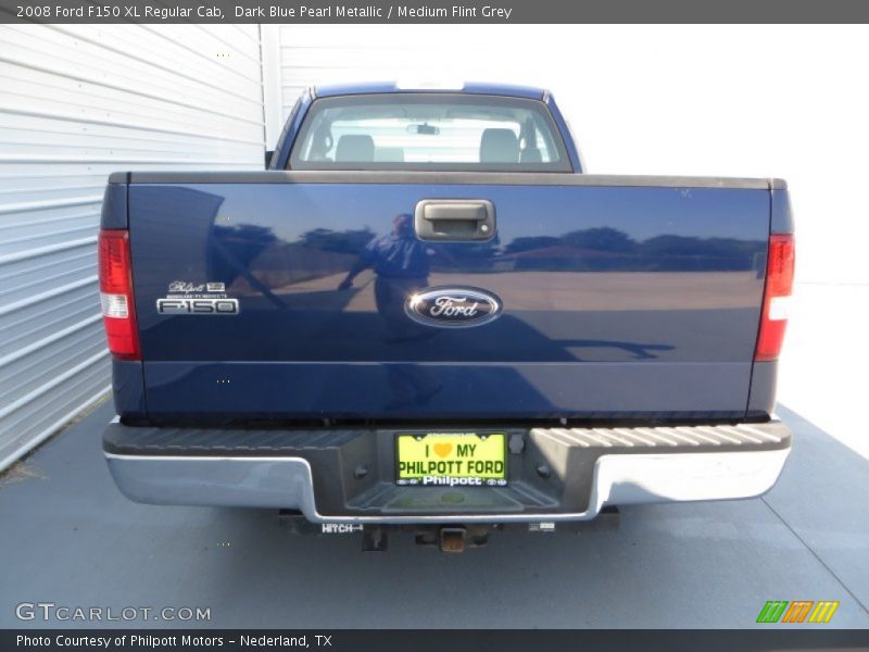 Dark Blue Pearl Metallic / Medium Flint Grey 2008 Ford F150 XL Regular Cab