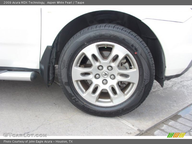 Aspen White Pearl / Taupe 2009 Acura MDX Technology