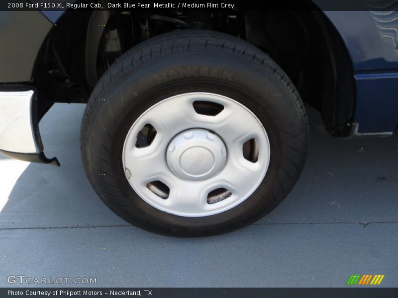 Dark Blue Pearl Metallic / Medium Flint Grey 2008 Ford F150 XL Regular Cab