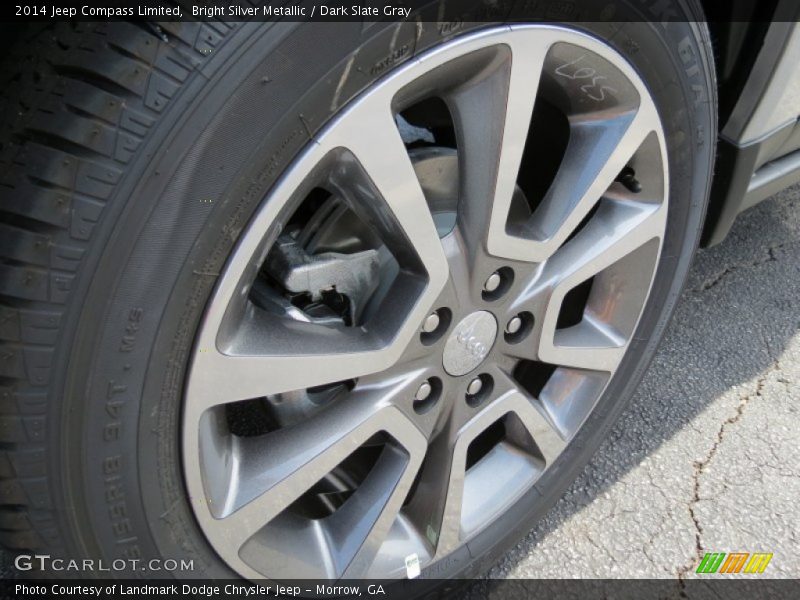 Bright Silver Metallic / Dark Slate Gray 2014 Jeep Compass Limited