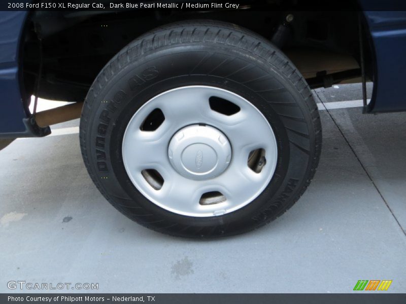 Dark Blue Pearl Metallic / Medium Flint Grey 2008 Ford F150 XL Regular Cab