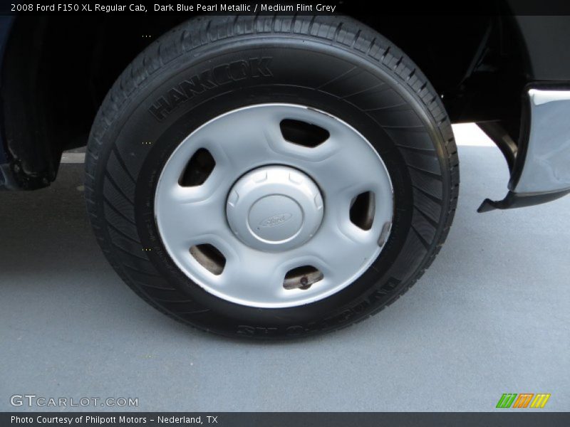 Dark Blue Pearl Metallic / Medium Flint Grey 2008 Ford F150 XL Regular Cab