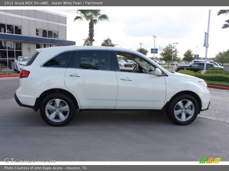 Aspen White Pearl / Parchment 2013 Acura MDX SH-AWD