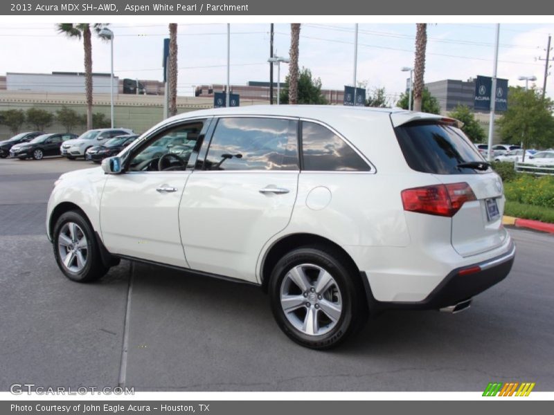 Aspen White Pearl / Parchment 2013 Acura MDX SH-AWD