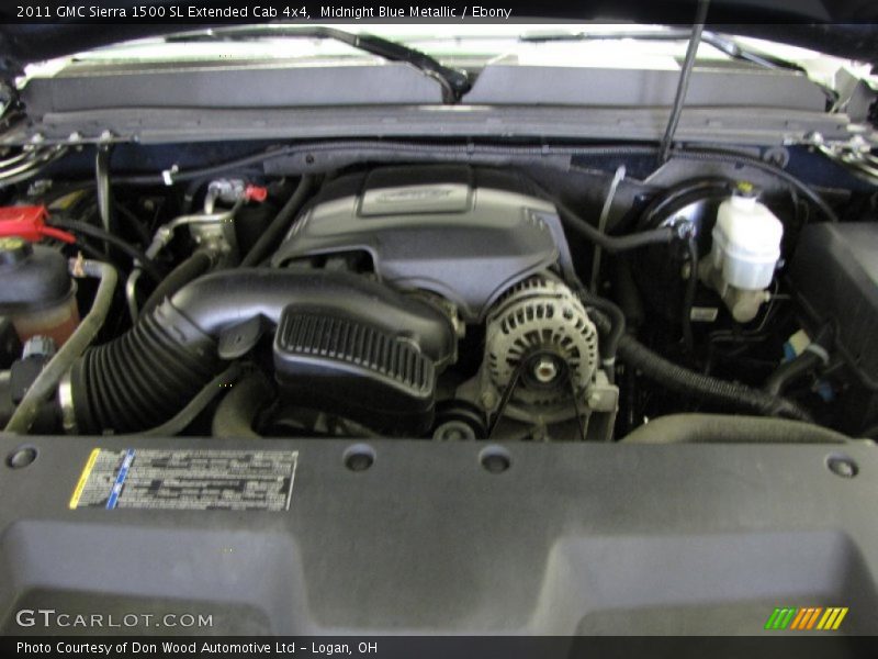 Midnight Blue Metallic / Ebony 2011 GMC Sierra 1500 SL Extended Cab 4x4