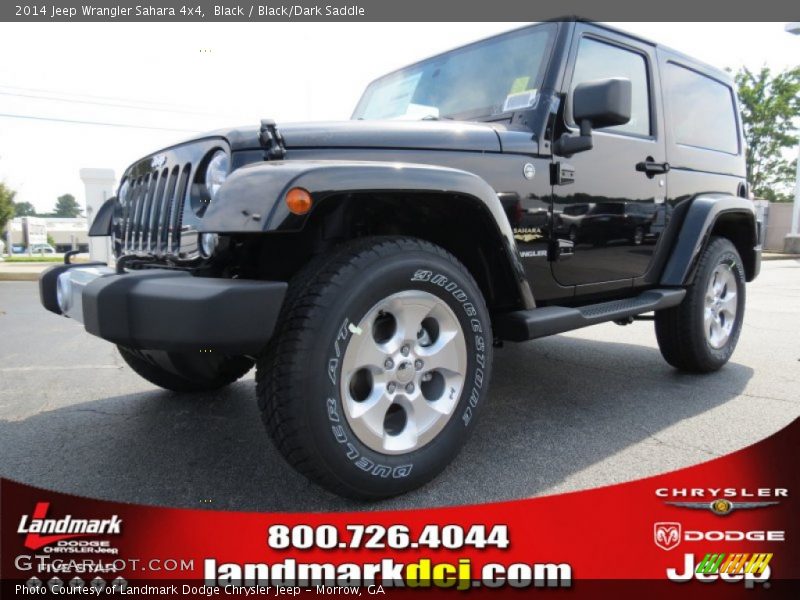 Black / Black/Dark Saddle 2014 Jeep Wrangler Sahara 4x4