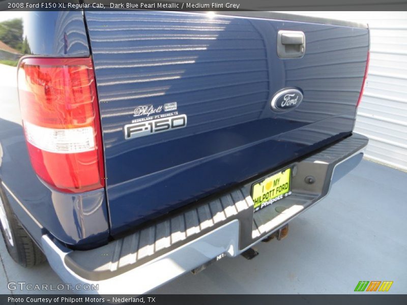 Dark Blue Pearl Metallic / Medium Flint Grey 2008 Ford F150 XL Regular Cab