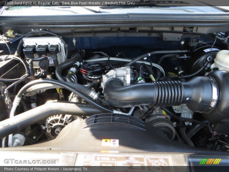 Dark Blue Pearl Metallic / Medium Flint Grey 2008 Ford F150 XL Regular Cab