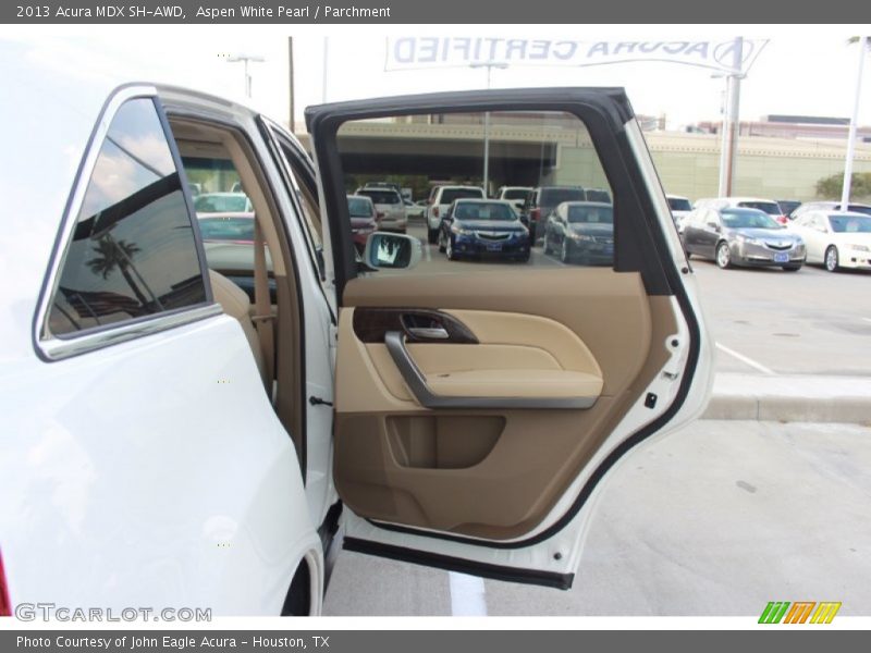 Aspen White Pearl / Parchment 2013 Acura MDX SH-AWD