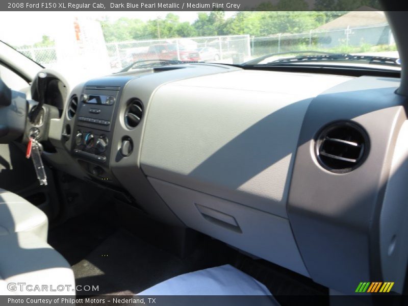 Dark Blue Pearl Metallic / Medium Flint Grey 2008 Ford F150 XL Regular Cab