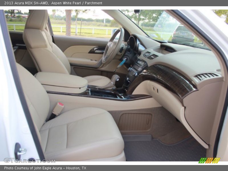 Aspen White Pearl / Parchment 2013 Acura MDX SH-AWD