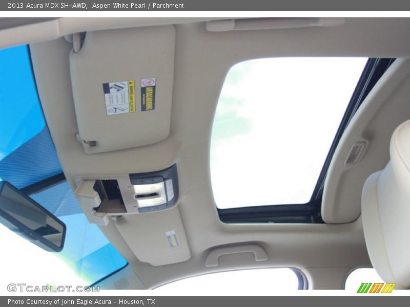 Aspen White Pearl / Parchment 2013 Acura MDX SH-AWD