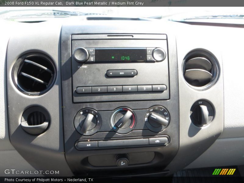 Dark Blue Pearl Metallic / Medium Flint Grey 2008 Ford F150 XL Regular Cab
