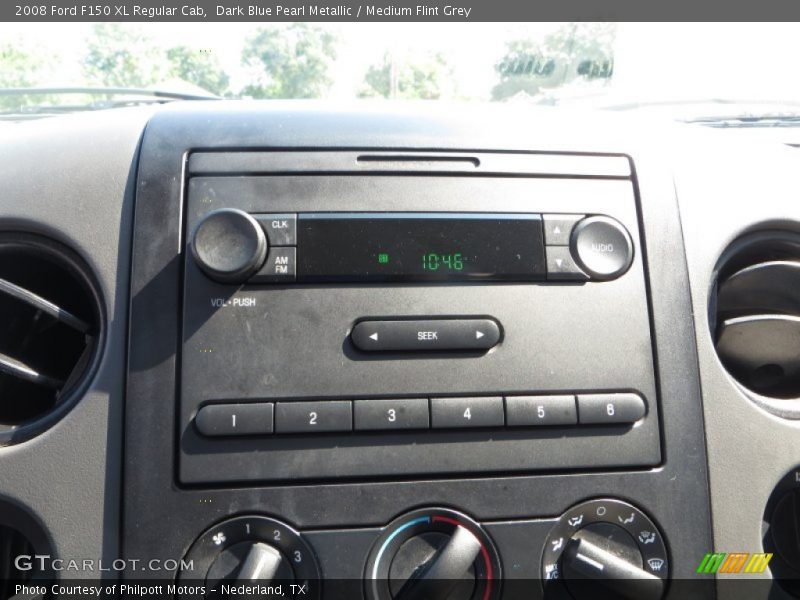 Dark Blue Pearl Metallic / Medium Flint Grey 2008 Ford F150 XL Regular Cab