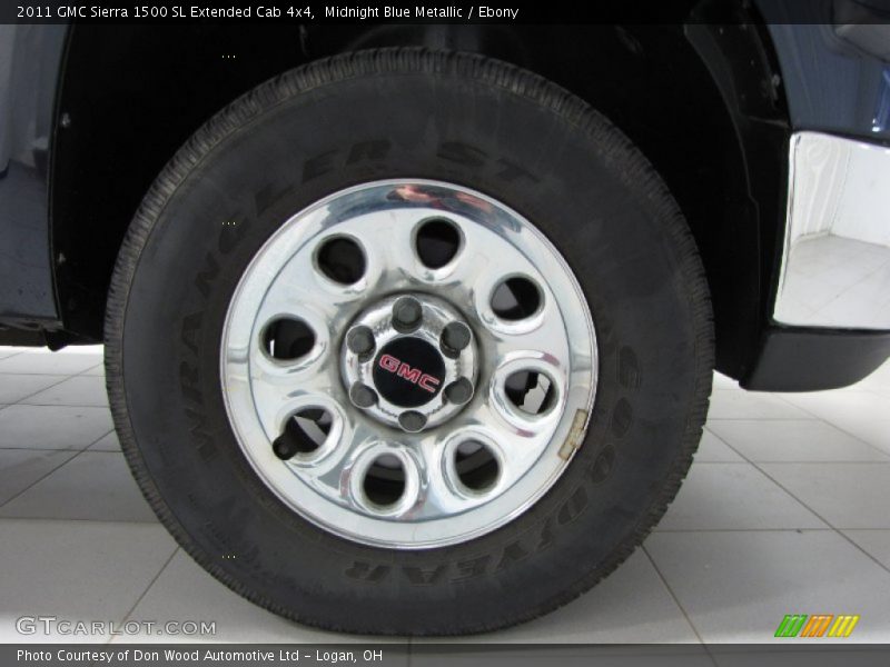 Midnight Blue Metallic / Ebony 2011 GMC Sierra 1500 SL Extended Cab 4x4