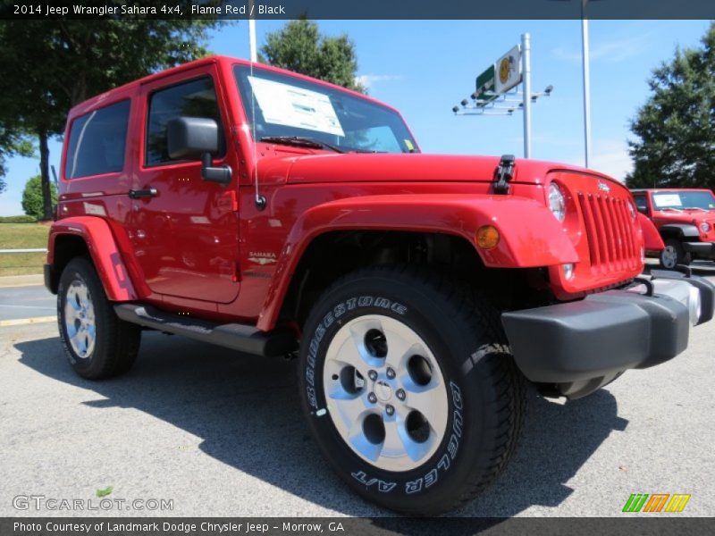 Front 3/4 View of 2014 Wrangler Sahara 4x4