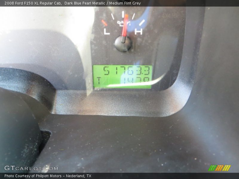 Dark Blue Pearl Metallic / Medium Flint Grey 2008 Ford F150 XL Regular Cab