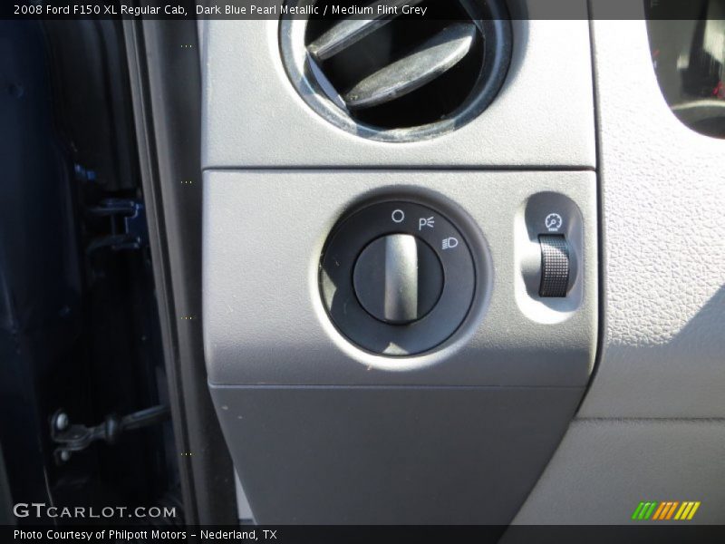 Dark Blue Pearl Metallic / Medium Flint Grey 2008 Ford F150 XL Regular Cab