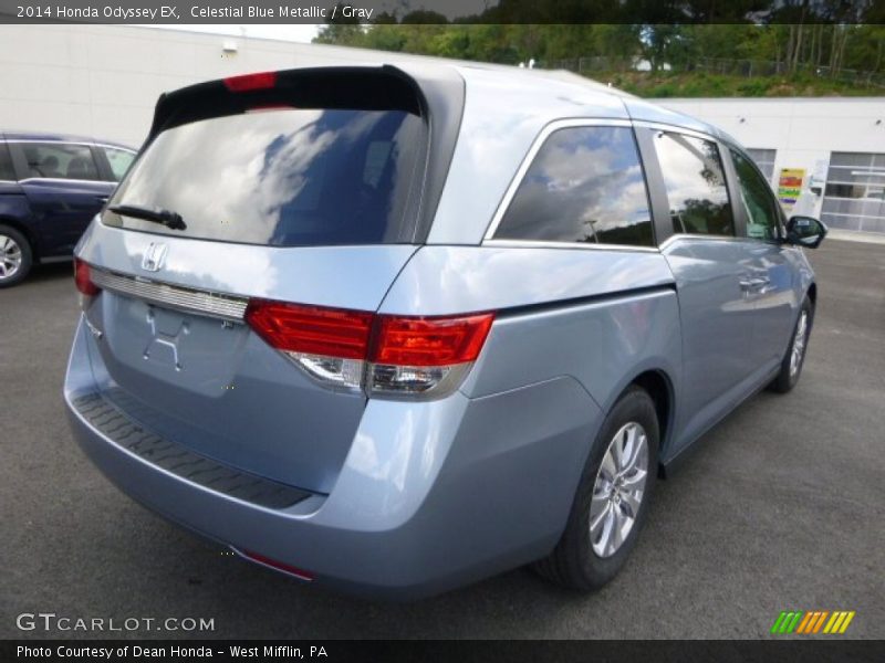 Celestial Blue Metallic / Gray 2014 Honda Odyssey EX