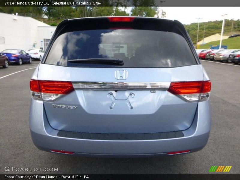 Celestial Blue Metallic / Gray 2014 Honda Odyssey EX
