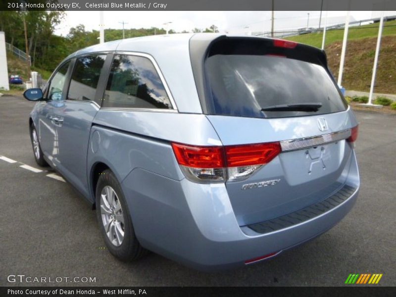 Celestial Blue Metallic / Gray 2014 Honda Odyssey EX