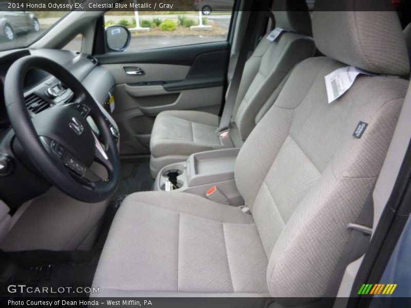 Celestial Blue Metallic / Gray 2014 Honda Odyssey EX