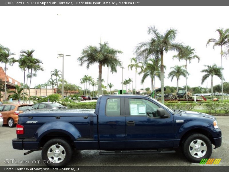 Dark Blue Pearl Metallic / Medium Flint 2007 Ford F150 STX SuperCab Flareside