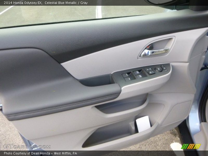 Celestial Blue Metallic / Gray 2014 Honda Odyssey EX