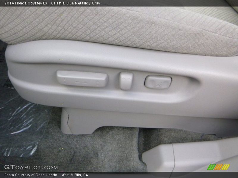 Celestial Blue Metallic / Gray 2014 Honda Odyssey EX