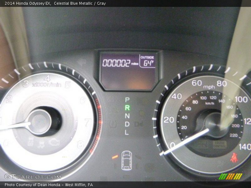 Celestial Blue Metallic / Gray 2014 Honda Odyssey EX