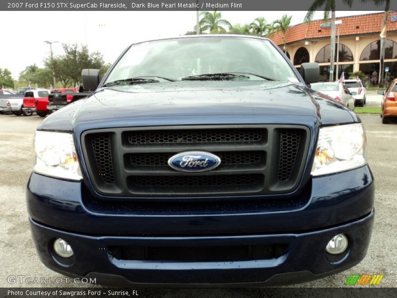 Dark Blue Pearl Metallic / Medium Flint 2007 Ford F150 STX SuperCab Flareside