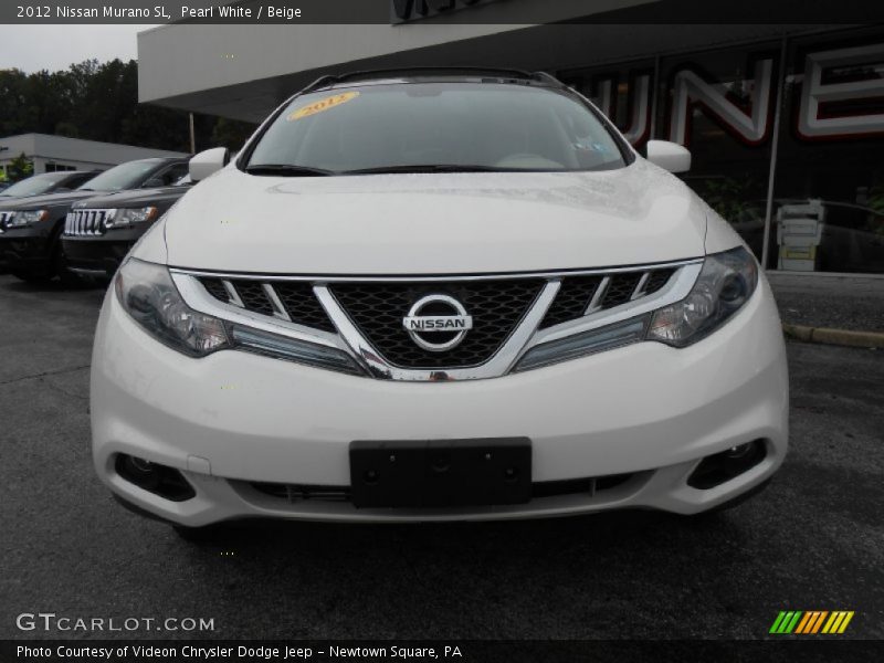 Pearl White / Beige 2012 Nissan Murano SL