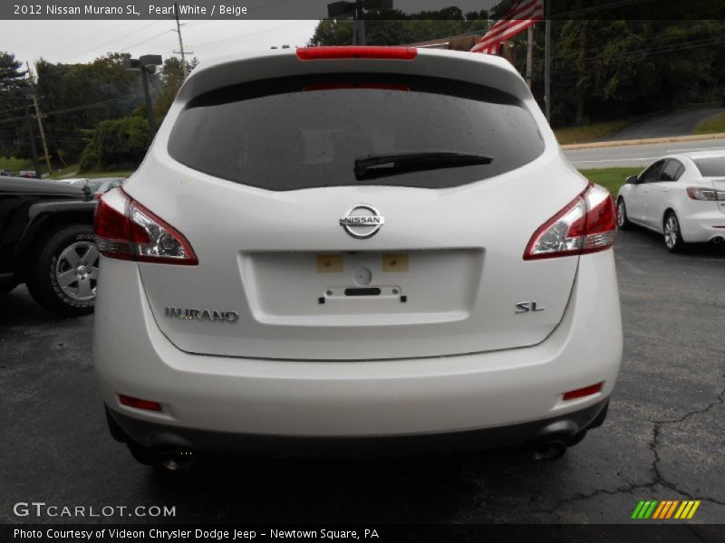 Pearl White / Beige 2012 Nissan Murano SL